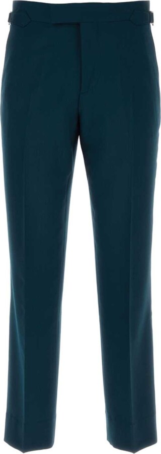Vivienne Westwood Petrol Blue Wool Sang Pant