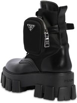 Thumbnail for your product : Prada 55mm Monolith Leather & Nylon Boots