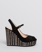 Thumbnail for your product : Tory Burch Peep Toe Wedge Sandals - Ollie