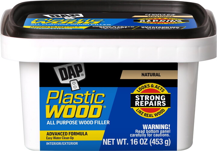 D.A.P. Plastic Wood Latex 16 oz Natural All Purpose Wood Filler Adhesive