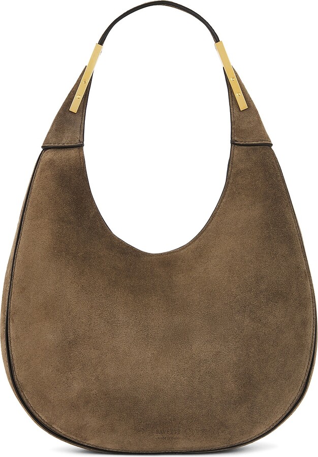 Savette Small Florence Hobo Bag in Brown