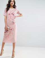 Thumbnail for your product : ASOS Embroidered Enchanted Midi Shift Dress