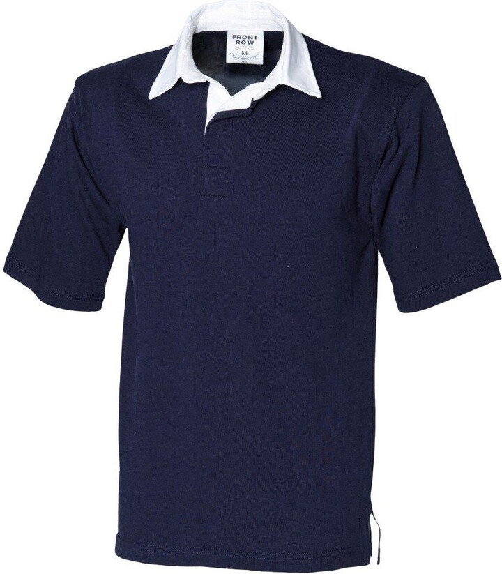 Front Row Short Sleeve Sports Rugby Polo Shirt - ShopStyle