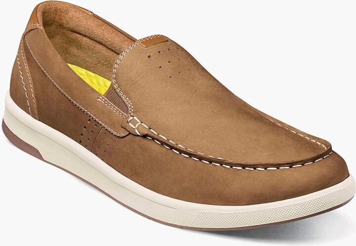 Men's Crossover Moc Toe Slip On Sneaker In Mushroom
