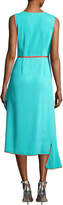 Thumbnail for your product : Diane von Furstenberg Sleeveless Asymmetric Ruffle Hem Midi Dress