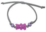 Thumbnail for your product : KanDi Jewelry Grey Suede & Purple Gummy Bear Bracelet