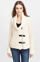 Thumbnail for your product : Tracy Reese Leather Trim Sweater Jacket
