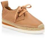 Thumbnail for your product : See by Chloe Glyn Leather Espadrille Sneakers