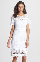 Thumbnail for your product : Donna Morgan Cotton Crochet Lace Dress