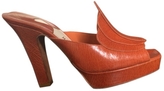 Thumbnail for your product : Michel Perry Orange Sandals