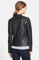 Thumbnail for your product : Bernardo Asymmetrical Leather Moto Jacket (Regular & Petite)