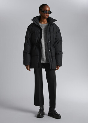 And other stories Oversized Hooded Down Puffer Jacket - ShopStyle
