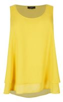 Thumbnail for your product : New Look Inspire Yellow Layered Swing Shell Vest