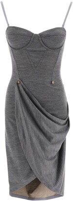 Burberry Draped Fitted Dress