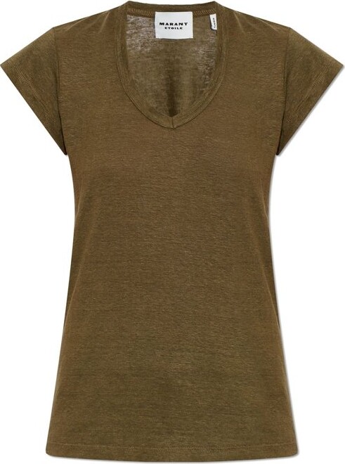 Etoile Isabel Marant Zankou V-Neck T-Shirt