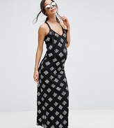 Thumbnail for your product : ASOS Maternity Mono Print Maxi Dress