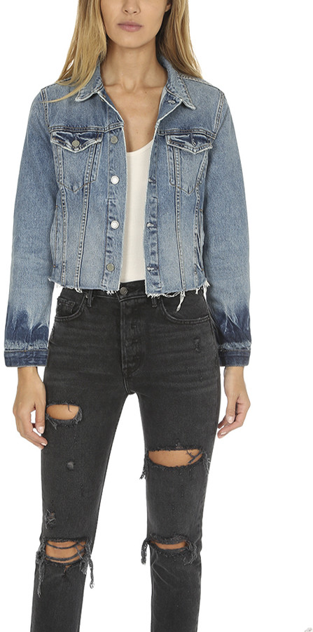 grlfrnd cropped denim jacket
