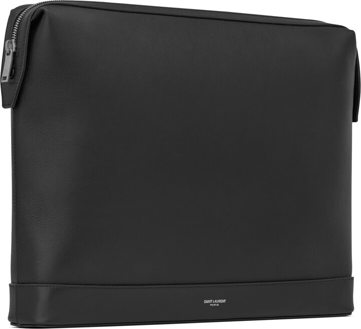 Saint Laurent Leather Paris Pouch