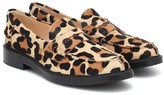 Thumbnail for your product : Tod's Leopard-print calf hair loafers