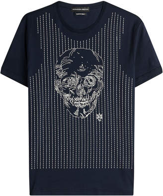 Alexander McQueen Embroidered Cotton T-Shirt