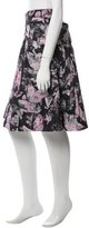 Thumbnail for your product : Carolina Herrera Silk-Blend Printed Skirt