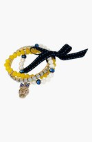 Thumbnail for your product : Betsey Johnson 'Anchor Boost' Stretch Bracelets (Set of 3)