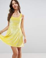 Thumbnail for your product : ASOS Skater Dress In Velvet