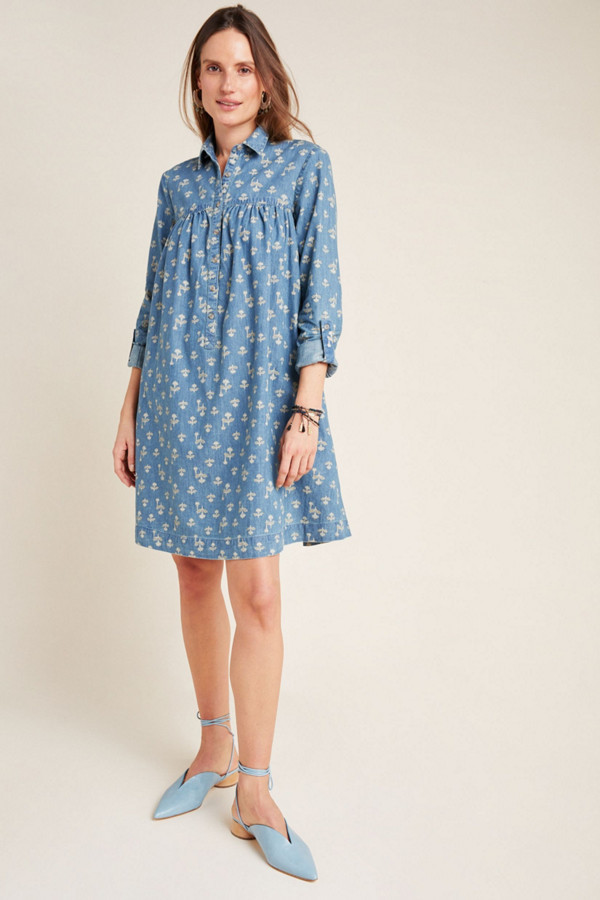 dinah collared halter tunic dress