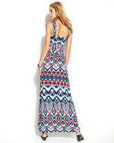 Thumbnail for your product : INC International Concepts Printed Empire-Waist Maxi Dress