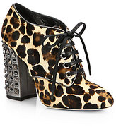 Thumbnail for your product : Dolce & Gabbana Leopard-Print Calf Hair Booties