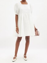 Thumbnail for your product : Merlette New York Eemnes Square-neck Cotton-blend Cloqué Dress - White