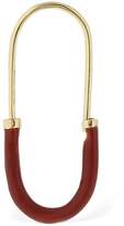 Thumbnail for your product : Maria Black Chance Mini Red Enameled Mono Earring
