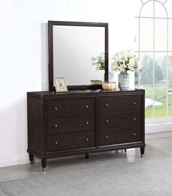 Red Barrel Studio Hammond 6-drawer Dresser With Mirror