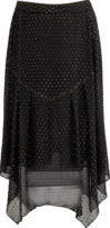 Thumbnail for your product : Whitney Morgan Plus Size Handkerchief Swiss Dot Maxi Skirt