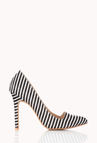Thumbnail for your product : Forever 21 Standout Striped Pumps