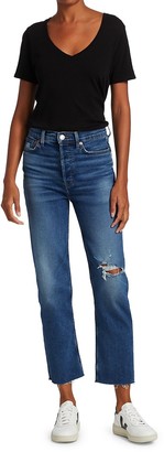 RE/DONE 70s High-Rise Stove Pipe Jeans