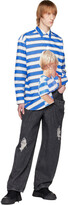 Thumbnail for your product : J.W.Anderson Blue & White 'Boy With Apple' Shirt