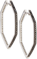 Thumbnail for your product : Stephen Webster 18K Deco Hoop Earrings with Black and White Diamonds