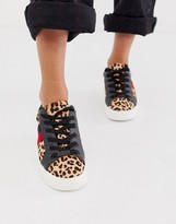 steve madden leopard trainers