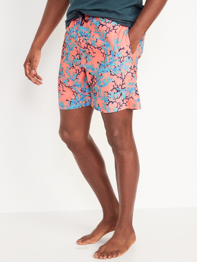 Old Navy Printed Swim Trunks for Men --7-inch inseam - ShopStyle