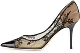 Thumbnail for your product : Jimmy Choo Alias Lace Pointed-Toe Pump, Black