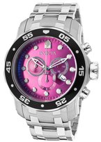 Thumbnail for your product : Invicta Men's Pro Diver Chronograph Purple Dial Stainless Steel