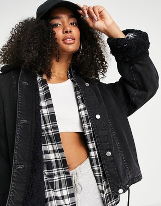 lined jean jacket womens