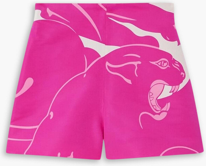 Valentino Garavani Printed silk-twill shorts