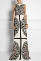 Thumbnail for your product : Etro Embellished printed crepe gown