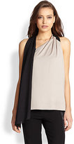 Thumbnail for your product : Halston Sleeveless Draped Top