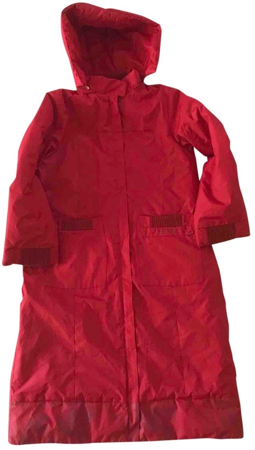 red kenzo coat