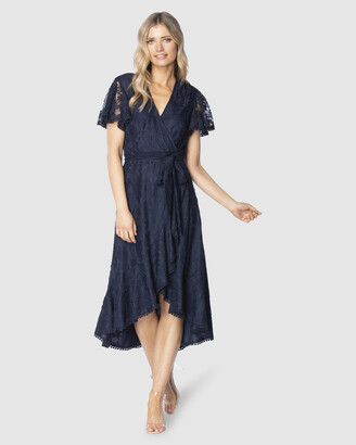 Pilgrim Women's Navy Midi Dresses - Kaya Maxi Dress - Size One Size, 8 at The Iconic