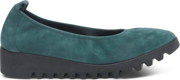 Aetrex Women's Brianna Ballet Flat In Dark Teal