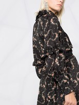 Thumbnail for your product : Paco Rabanne Floral Print Ruffle Detail Dress